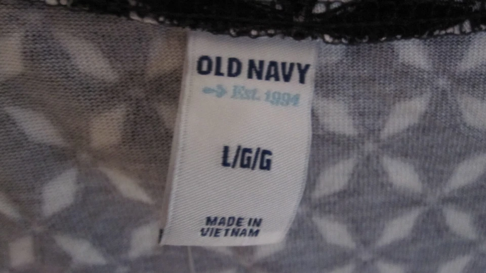 Vestido envolvente azul marino antiguo para mujer L midi negro/blanco estampado geométrico manga larga elástico Foto 3 de 4