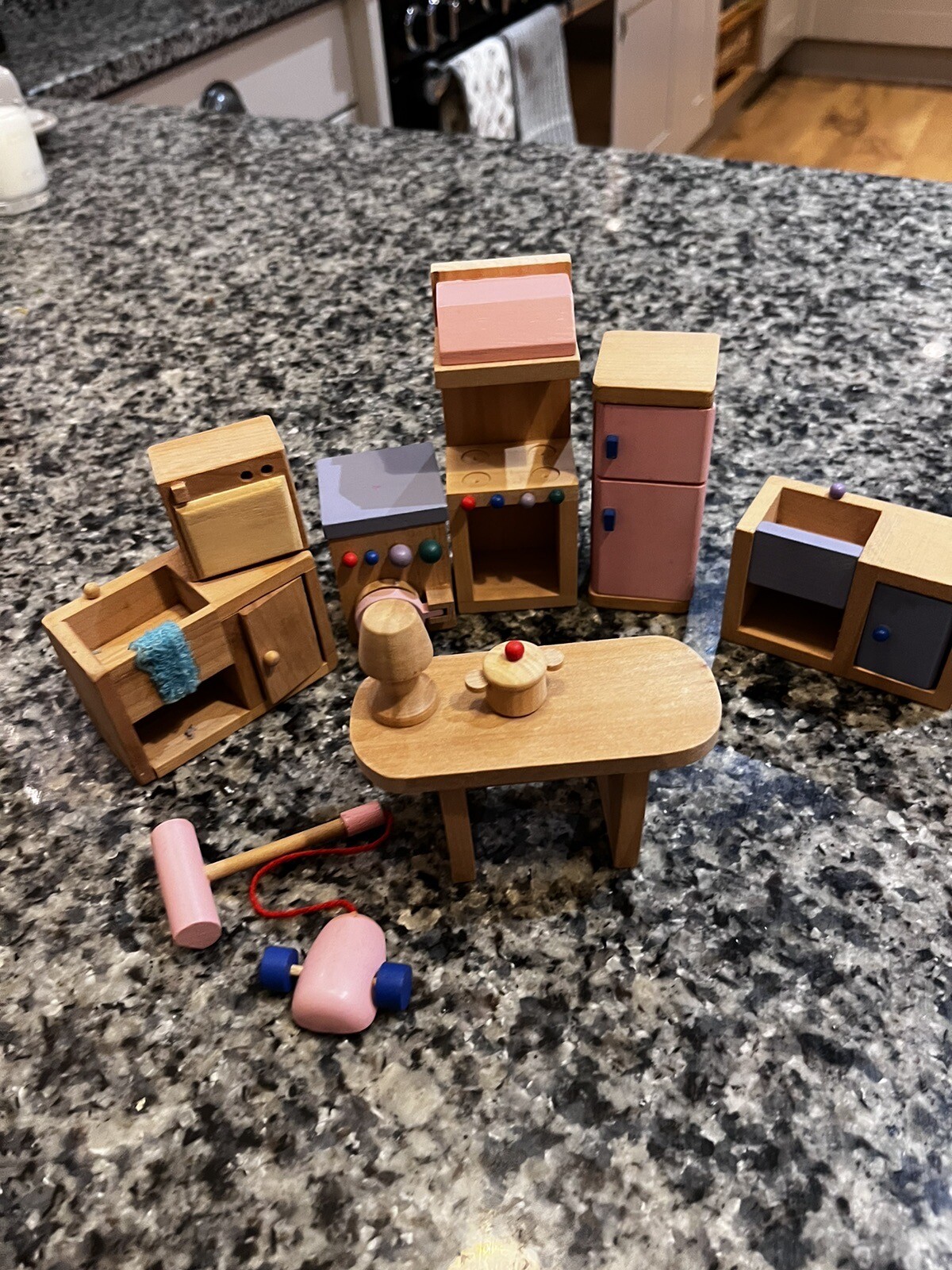 wooden dolls house furniture bundle eBay