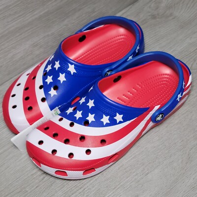 Crocs Crocband Us Flag Crocs Classic Clogs Baby American Flag