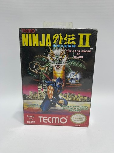 Ninja Gaiden II The Dark Sword of Chaos Tecmo Nintendo NES 1990 Sealed Japan