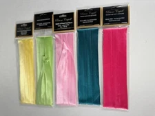 Bruno Capelo Men's 3 Pleat Hat Band 2 End Hooks Premium Colors Assorted Satin