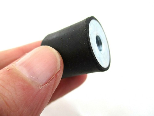 M5 15 X 15mm Anti Vibration Mounts Female Blank Rubber Bobbins Isolators 4pc - Picture 2 of 10
