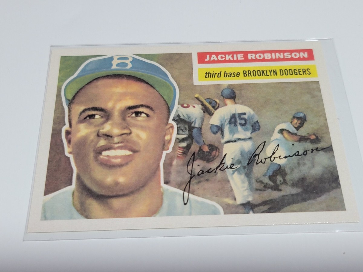 JACKIE ROBINSON 2017 Topps Reprint Ad Back. DODGERS - Glossy | eBay