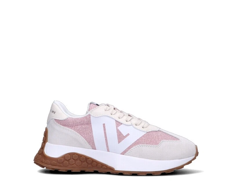 EMANUELLE VEE Women s Trendy Sneakers WHITE Natural Leather Fabric 432P 8