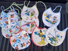 Vintage Mickey Mouse Baby Bibs from the Early 1970 s Rare