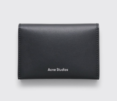 ■Acne Studios■ Leather Half Wallet Black CG0232900 CG02329 ACNE STUDIOS LEATHER CARD CASE WALLET BLACK | eBay