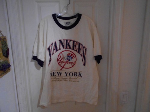 Vintage New York Yankees 1996 World Series Champions Shirt Ringer Lee Sport XL - Picture 4 of 15