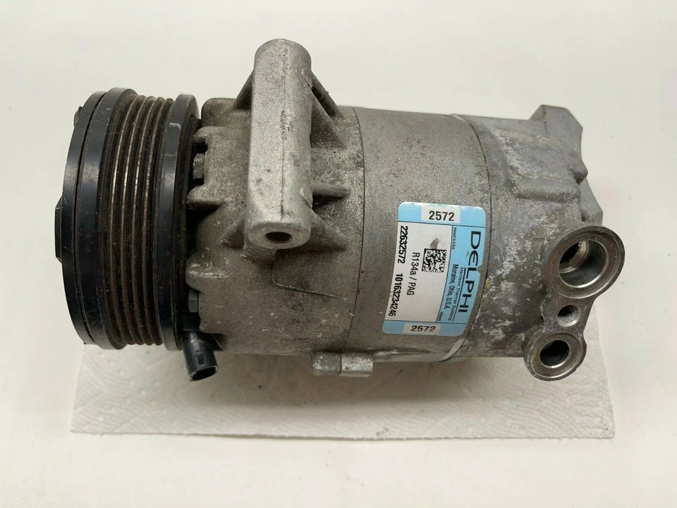 Compresor de aire acondicionado para Chevy Cobalt 2005-2010 HHR Pontiac G5 Sunfire Saturn Ion Foto 2 de 4