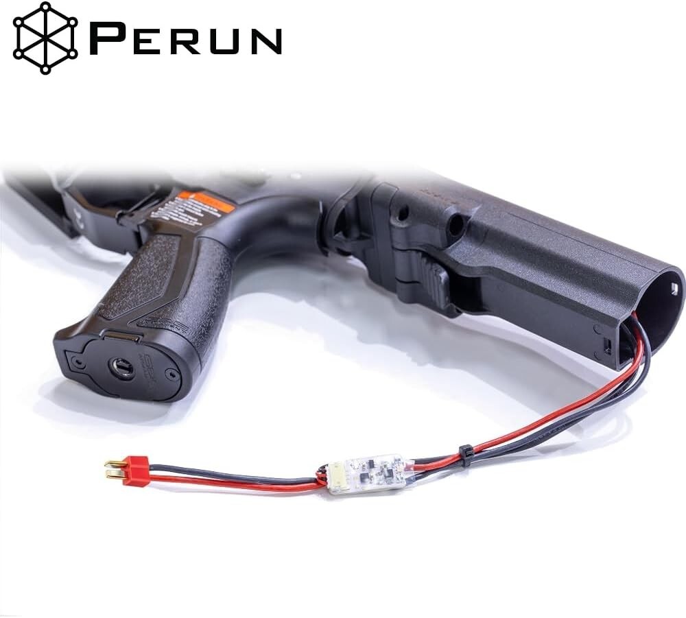 Perun ETU++ Airsoft Mosfet for G&G ETU Gearboxes wired to