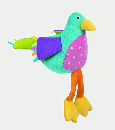 NEW Galt Toys Dr Miriam Baby Velour Song Bird Stuffed Animal Rattle Sound - Picture 2 of 3