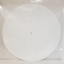 White Felt Slipmat Pair BRAND NEW