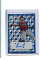 2022 Leaf Perfect Game All American Blue Wave Proof Trent Caraway Auto 1/1
