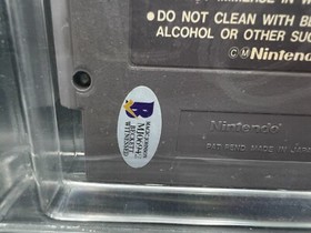 Magic Johnson Signed Magic Johnson's Fast Break NES WATA 5.0 Cart Beckett BAS