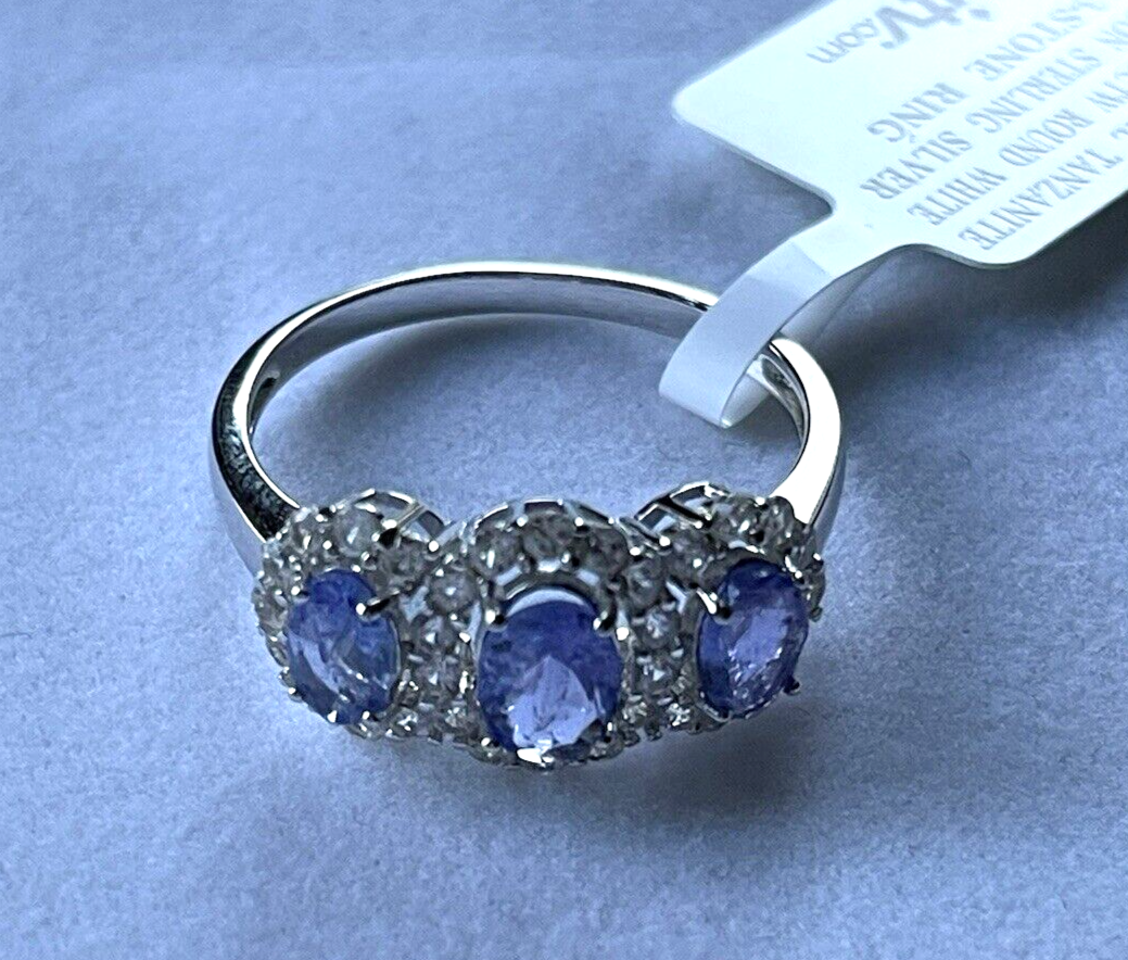 JTV Tanzanite Zircon Sterling 925 Ring Sz 11 New with Tags