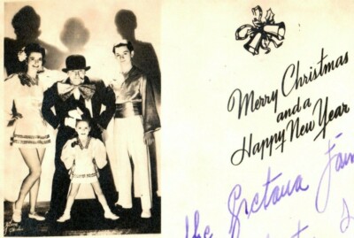 c.1920-30's Autographed Photo Circus Performers Clown Acrobat Entire Family Z2
