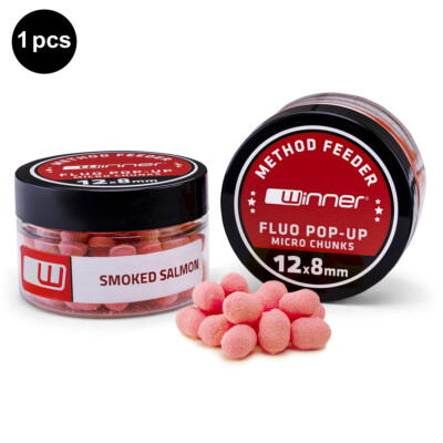Method/Feeder Fluo Pop-Up Micro Chunks 20g Räucherlachs