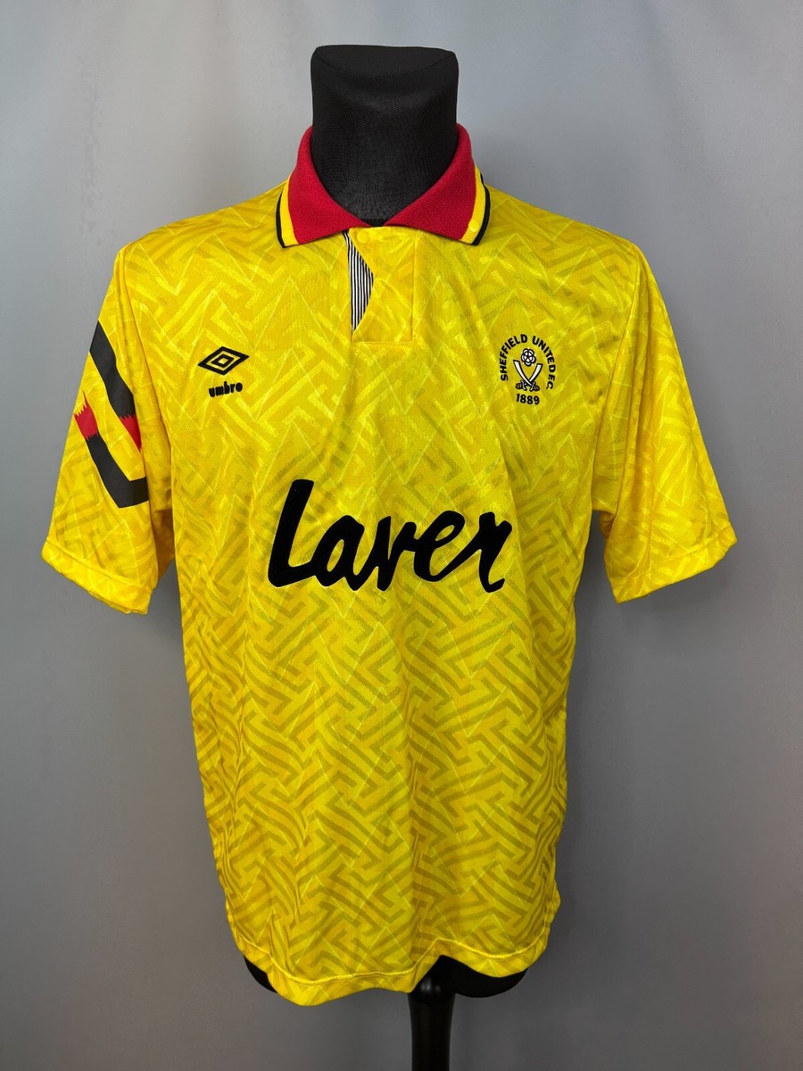 SHEFFIELD 1991 993 AWAY SHIRT VINTAGE FOOTBALL SOCCER JERSEY UMBRO