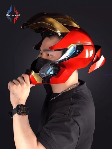 Autoking Iron Man MK50 Friday Helmet 1:1 Wearable Voice Control LED Mask STOCK - Picture 3 of 18