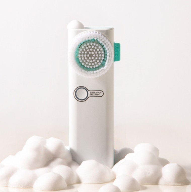 Appareil De Nettoyage Peau Vanav Bubble Pop Cleanser - Double Brosse, Batterie, Neuf