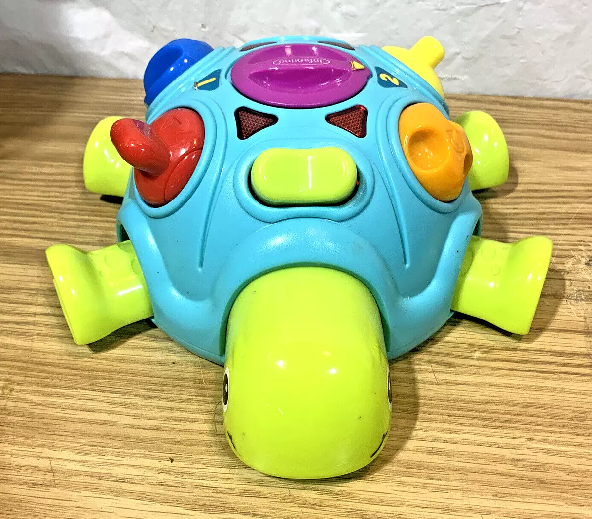 Infantino Tinkerback Hide Seek Turtle Activity Developmental Baby Toy W Music