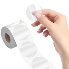 1000 Pcs 2 Inch Clear Package Seals Round Circle Labels Envelopes Seals Stickers
