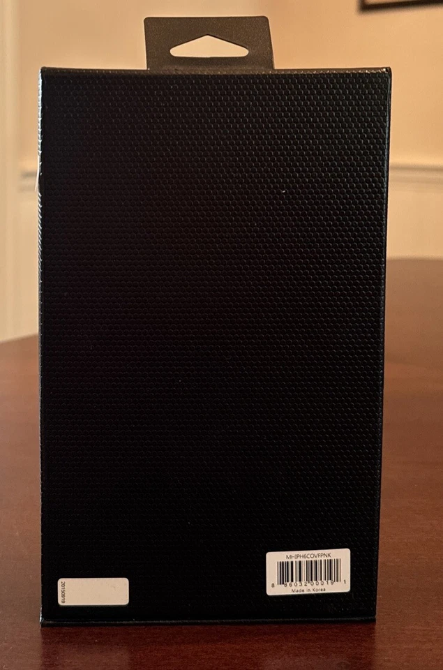 Funda de teléfono celular con patrón geométrico de leche y miel para iPhone 6-rosa fucsia Foto 2 de 4