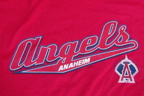 NEW ANAHEIM ANGELS T SHIRT XL MLB NWT LA CALIFORNIA RED MLB NWT - Picture 2 of 2