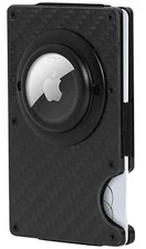 ROSSM AirTag Wallet- Slim Wallet with AirTag Holder- Thin Carbon Fiber Wallet