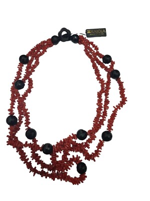 RAJOLA Collana donna CIN CIN Corallo rosso e pomice