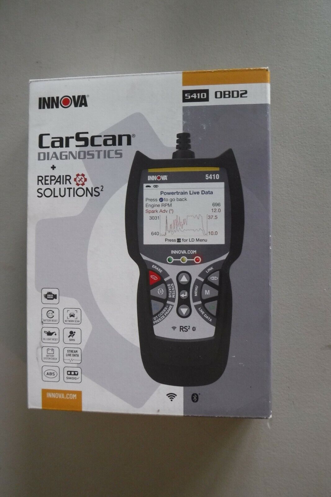 Innova 5410 Car Scan Diagnostics + Repair Solutions OBD2-Brand New