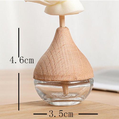 5X 20X Car Air Freshener Diffuser Empty Glass Bottle Perfume Ornament 8ML Clip - Picture 5 of 9