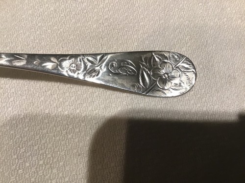 Sterling Silber Handtuch #43 Muster Zuckerlöffel 1882 heller Schliff antik Servierer - Bild 2 von 7