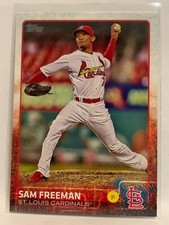 #678 Sam Freeman St Louis Cardinals 2015 Topps Series two Baseball Card