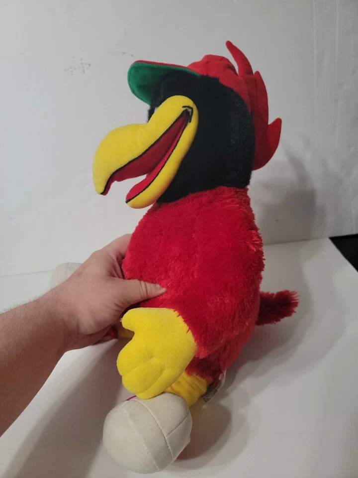 BABW Build A Bear ST. LOUIS CARDINALS Baseball 18" Plush FREDBIRD Mascot - Image 2 of 4