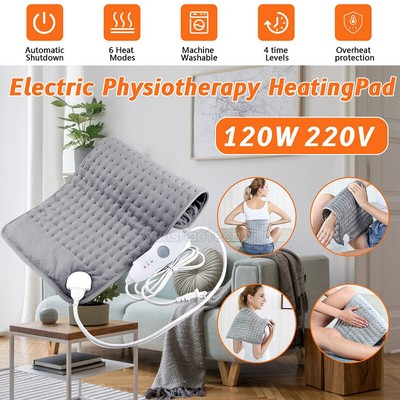 30x60cm Electric Heating Pad Wrap for Neck Shoulders Back Spine Warm Pain Relief