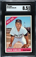 1966 Topps #6 Chuck Schilling SGC 8.5 NM-MT+ RED SOX