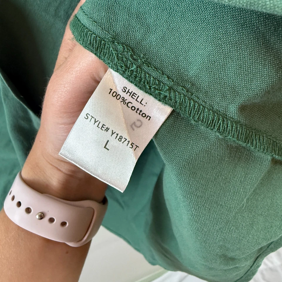 Tuckernuck Pomander Place Shirt Dress Polly Green Old Money Preppy Size Large - Image 4 of 4