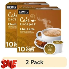 (2 Pack) , Chai Latte K-Cup Coffee Pods, 10 Count