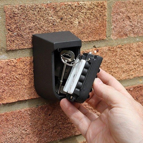 Llave de repuesto para montaje en pared exterior caja fuerte soporte de bloqueo resistente al agua - Imagen 11 de 12