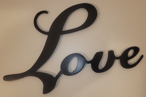 “Live, Love, Laugh” Metal Wall Art Black Laser Cut (Set of 3) - 6.5” H - Picture 6 of 11