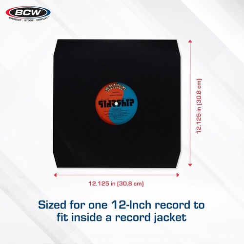 BCW 12 Inch Vinyl Record Paper Inner Sleeves - Angle Cut Corners - B (US IMPORT) - Photo 4/6