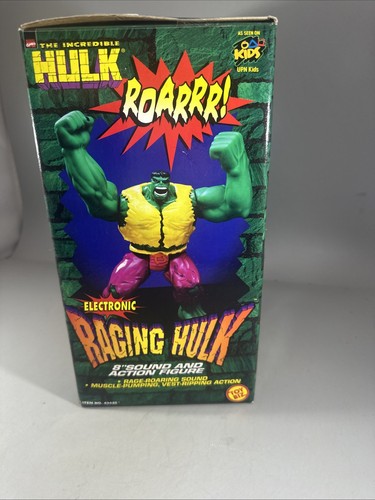 Vintage Incredible Raging Hulk 8" Electronic Figure Sound Marvel ToyBiz 1997 🐶 - Bild 5 von 5