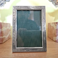 Antica Cornice Portafoto anni 40 in Argento 800 x foto cm 6x9 Liberty - RARA