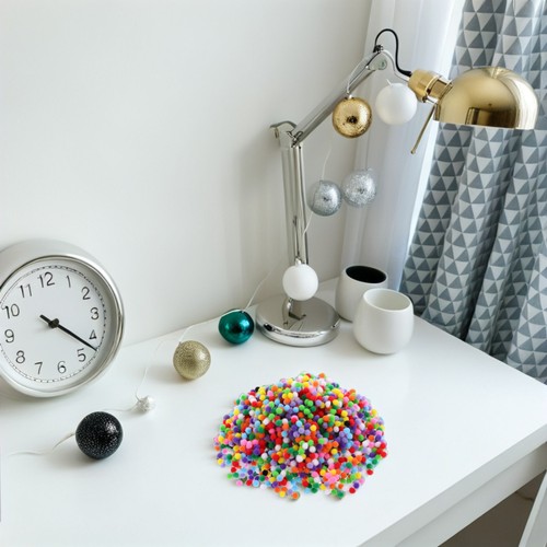Mini pompones para niños 2000 piezas grandes artesanías hágalo usted mismo manualidades pompones suministros - Imagen 9 de 12