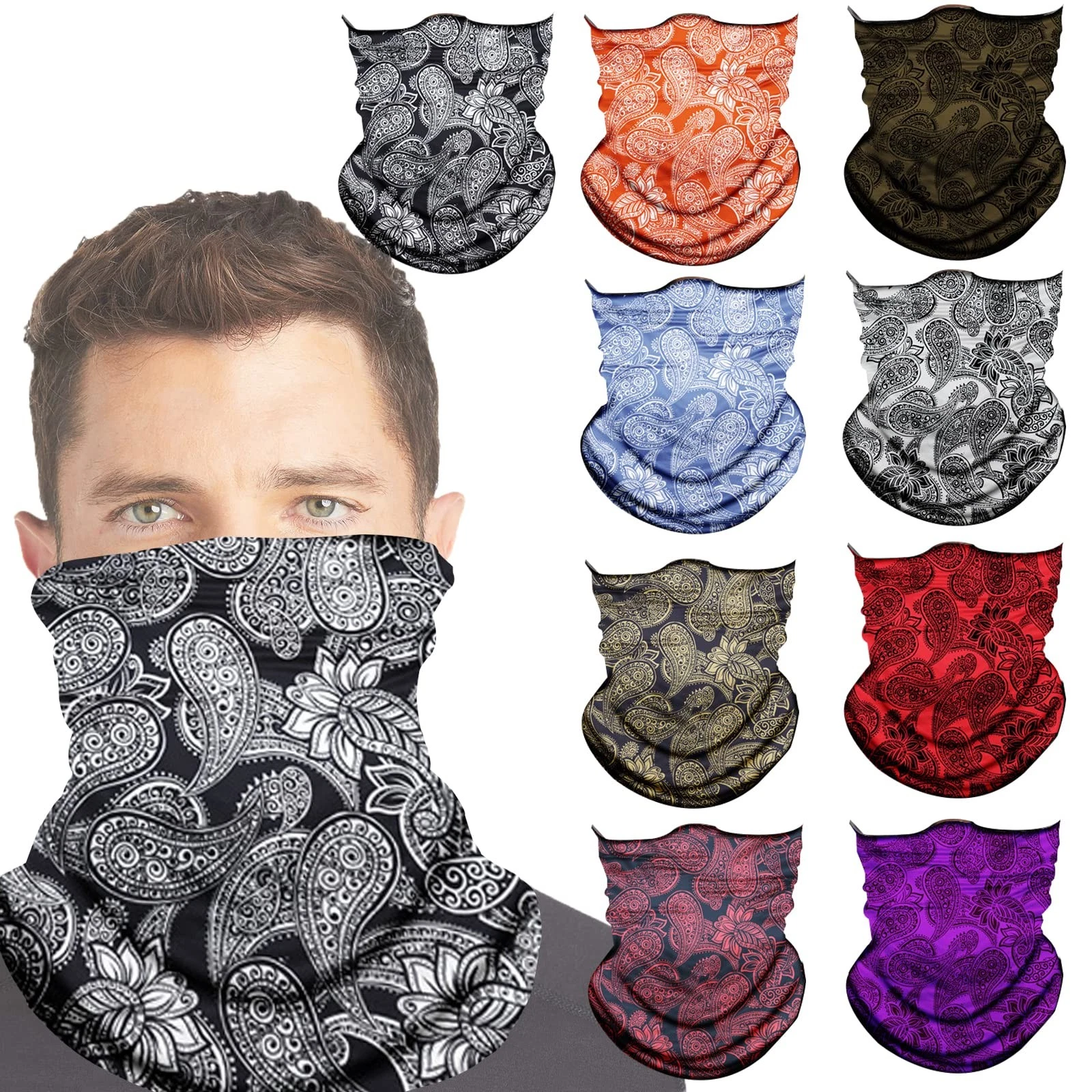 Neck Gaiter Sun UV Protection,Gator Face Cover Mask Balaclava, Cool Scarf Mas...