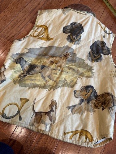 156 Rare! Vintage dog Spaniel Hunting Bogner vest Czech Republic 10 Quilted - Picture 9 of 12