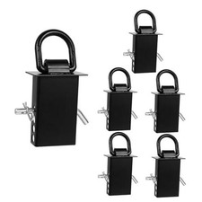 6Pcs Stake Pocket D Rings Trailer Tie Down with Hitch Pin 2” x 6Packs-1/2inch