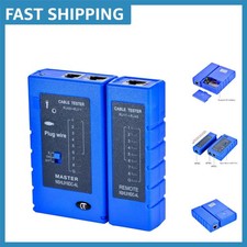 Effortless Network Cable Tester for RJ45, RJ11, RJ12 LED Display Portable