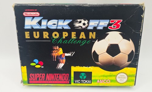 Kick Off 3 European Challenge | Snes Super Nintendo Game | Complete Cib Boxed  - Picture 2 of 12