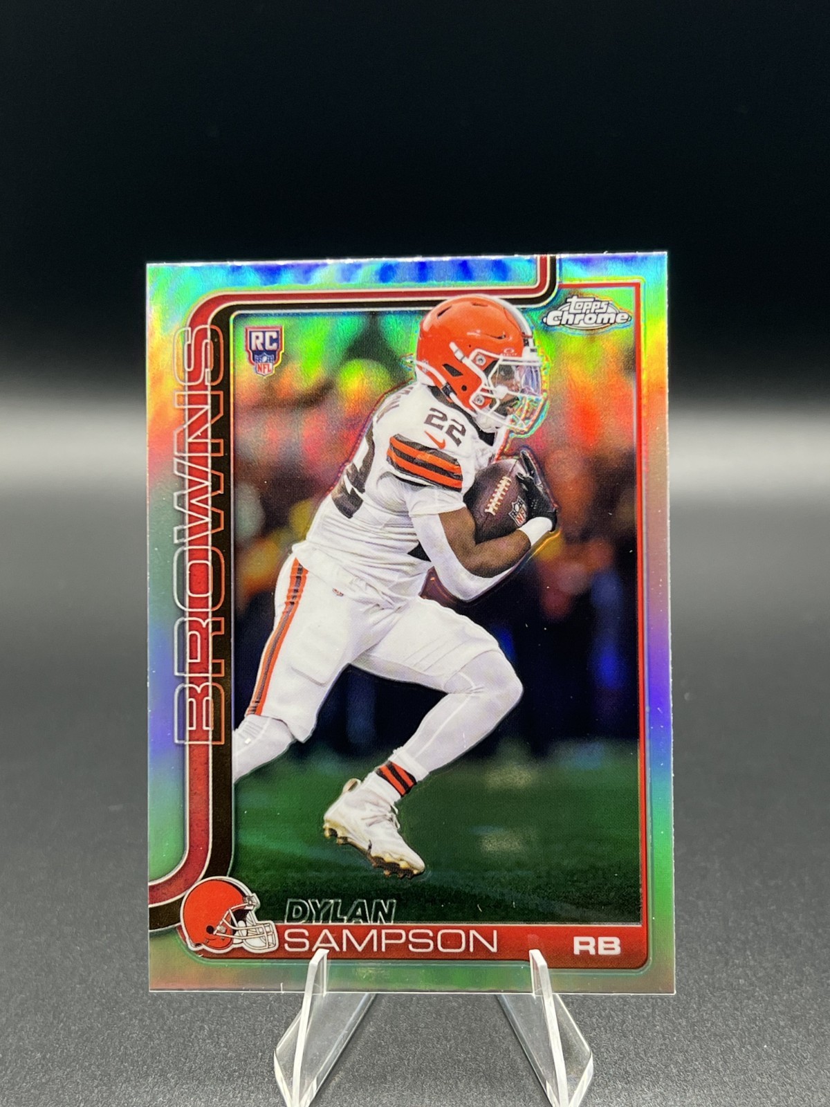 Dylan Sampson Cleveland Browns 2025 Topps Chrome Silver Refractor Rookie #308